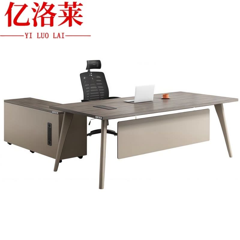 亿洛莱 办公桌+柜+椅 220cm 套图片