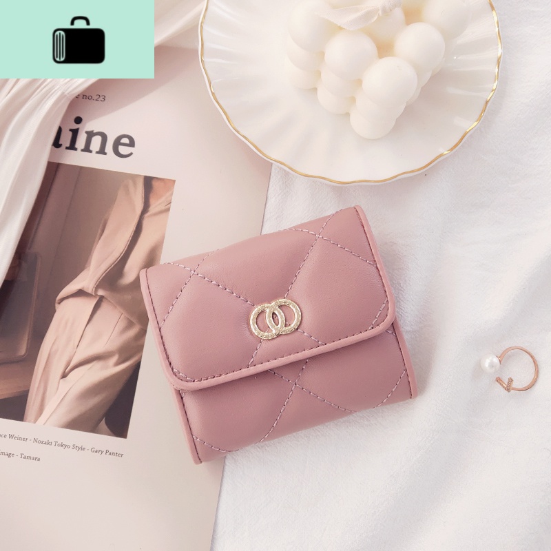 皮钱包女短款2020新款简约性冷淡复古ins潮小巧迷你折叠小皮NEW LAKE高清大图