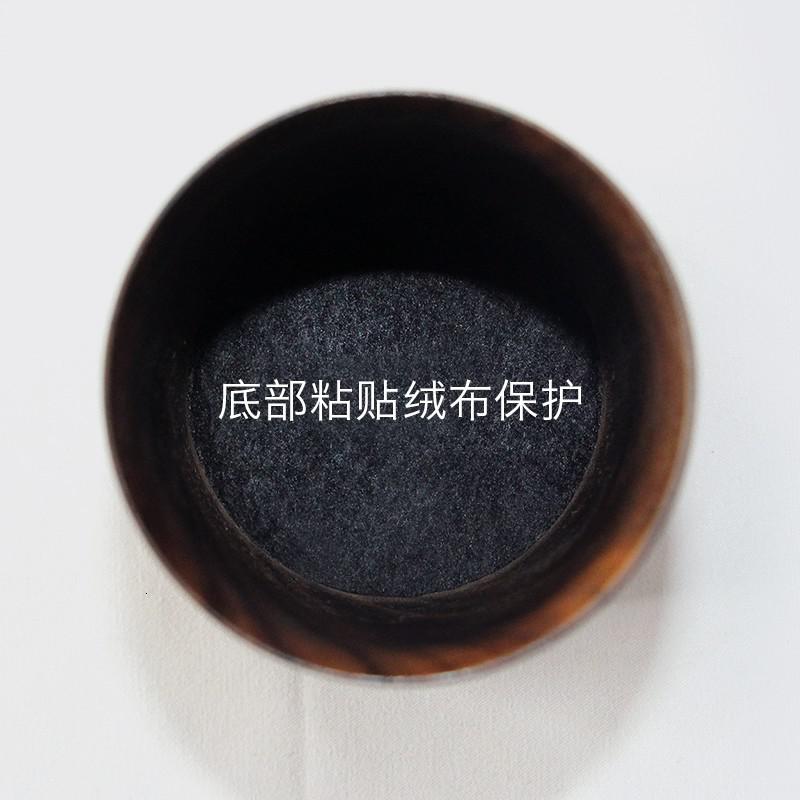 实木笔筒黑胡桃整木料文具笔插茶道配件化妆笔筒定制刻字 三维工匠 方圆笔筒高清大图