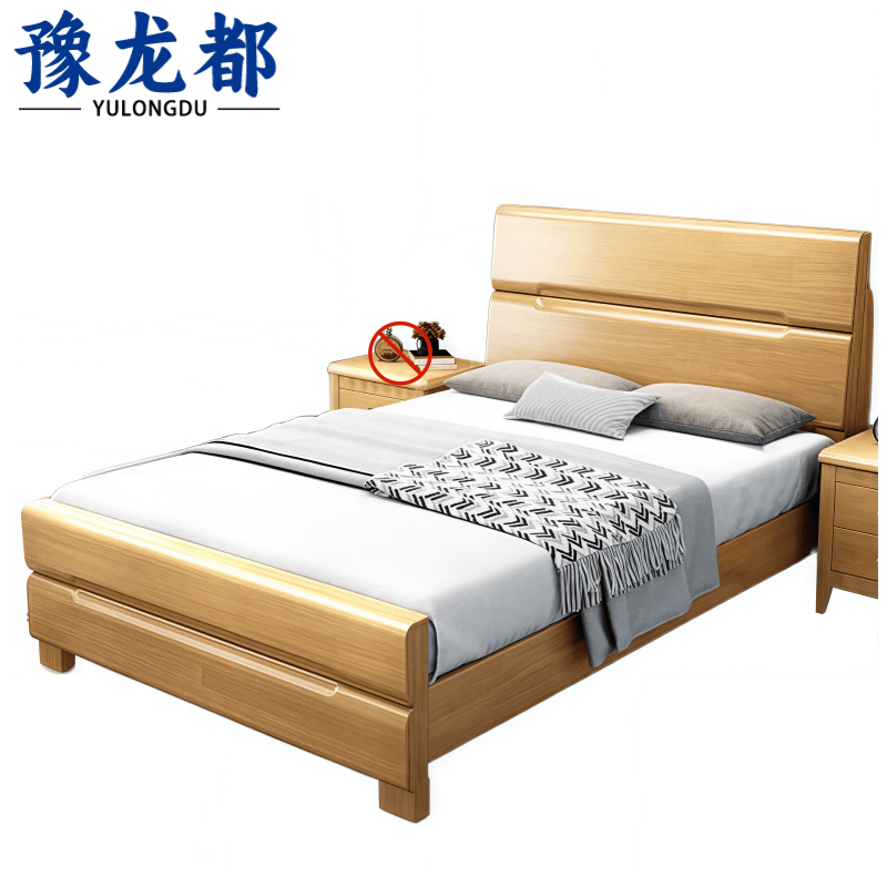 豫龙都实木单人床1.2*2m张