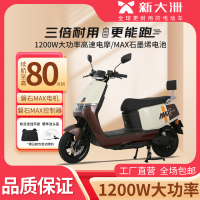PARRAY/派睿 新款 A20 高颜值电动轻便摩托车成人代步 新米黄摩卡棕