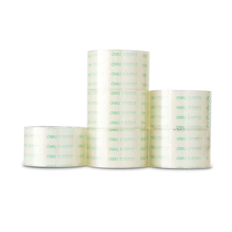 得力(deli) 30323 高品质高透明封箱胶带打包胶带 60mm60y50um 6卷筒