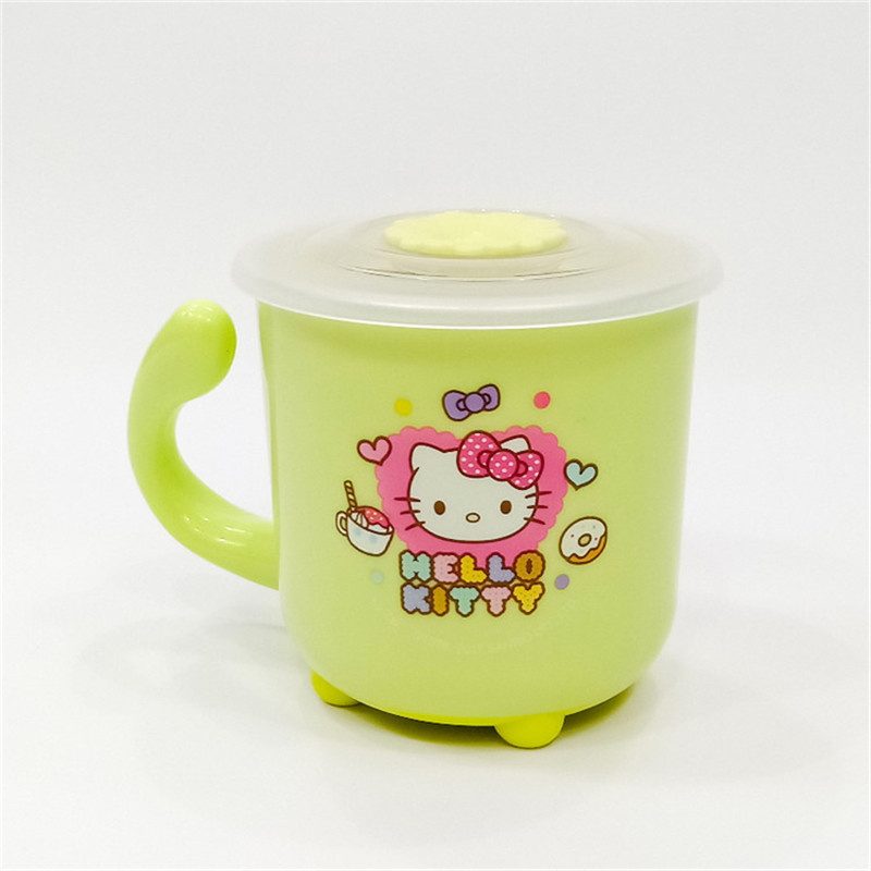凯蒂猫(HELLO KITTY水杯HLKO-9579C-2双层不锈钢隔热防烫可拆卸易清洗双层杯身儿童男宝女宝大容量杯子