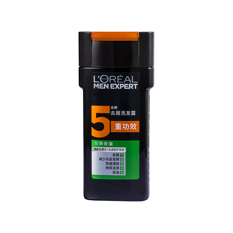 欧莱雅(LOREAL)男士去屑洗发露(炭爽去油)200ml高清大图