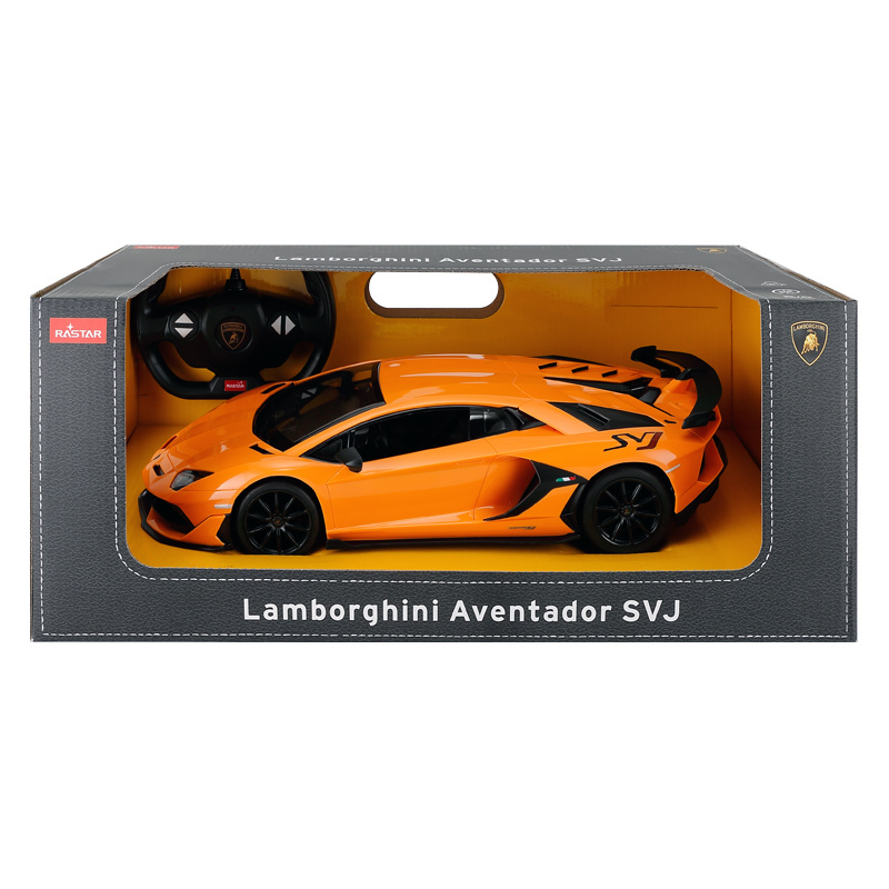 星辉(Rastar)1:14兰博基尼 SVJ遥控车 儿童仿真遥控车玩具模型96000橙色