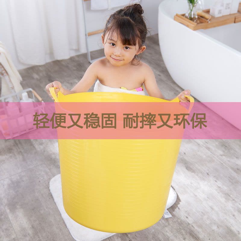 大号加厚儿童洗澡桶阿斯卡利(ASCARI)宝宝浴桶小孩子泡澡桶游泳桶婴儿浴盆澡盆 特大号688柠檬黄(0-13岁)图片