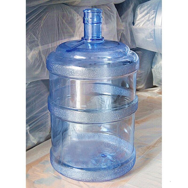家用18.9升PC大桶压口饮水机用纯净水5加仑桶装水矿泉水桶上新 浅蓝色