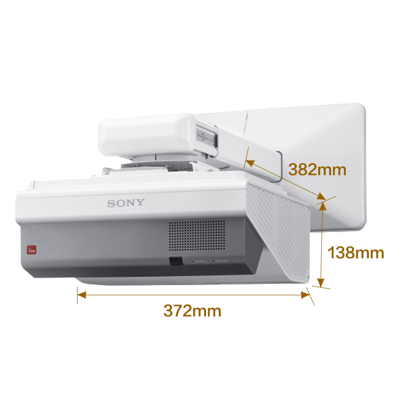 索尼(SONY)VPL-SW631反射式超短焦投影仪 教育会议商务高清投影机(3300流明 1280×800宽屏分辨率)