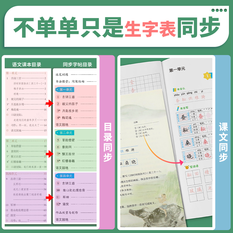 [正版]2023新版墨点字帖人教版RJ五年级下册语文同步练字帖小学生5年级字帖同步铅笔字帖正楷入门基础训练初学者钢笔硬笔高清大图