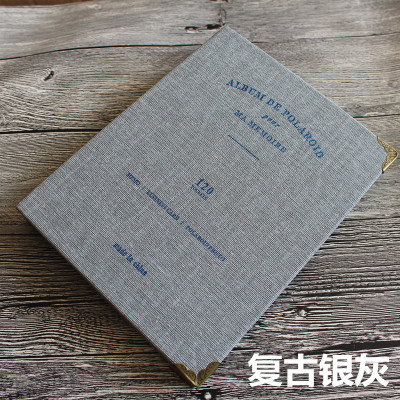 韩版3寸拍立得相纸4寸手机in打印照片相册 火车票电影票收藏集本 三维工匠 3寸银灰色