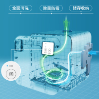 美的(Midea)4套洗碗机 MT 智能全自动家用 小型台式大白洗碗机