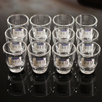 乐美雅（Luminarc）烈酒金杯 白酒杯 洋酒杯 50ml 12只装 16166玻璃酒杯酒具否一次性使用