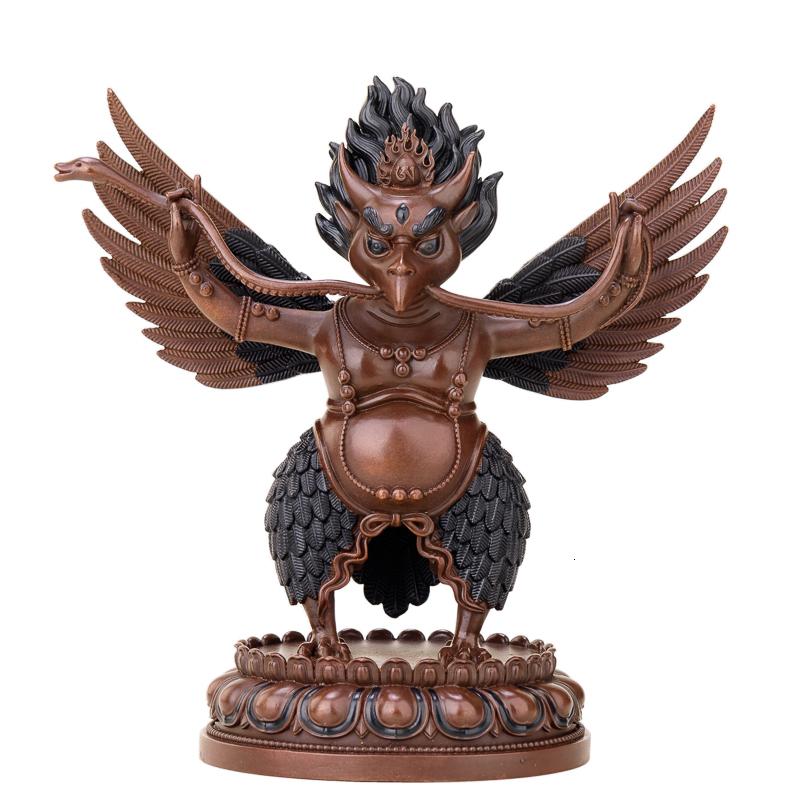 美帮汇大鹏鸟佛像 铜藏传密宗护法金翅大鹏鸟尼泊尔工艺品摆件高清大图