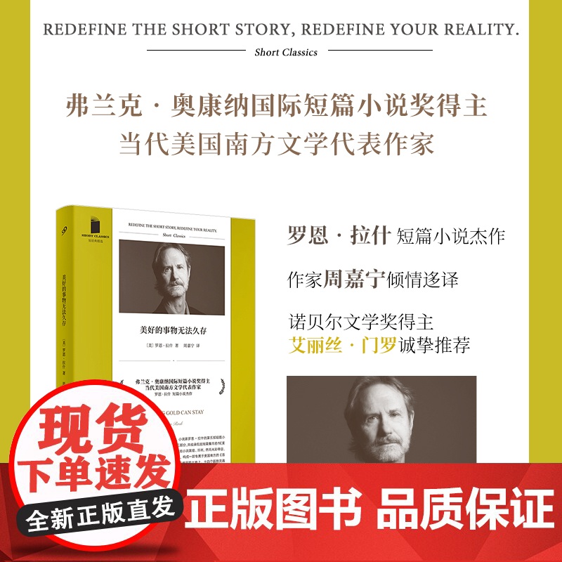 美好的事物无法久存 短经典精选软精装 弗兰克奥康纳短篇小说奖诺贝尔文学奖得主艾丽丝门罗推高清大图