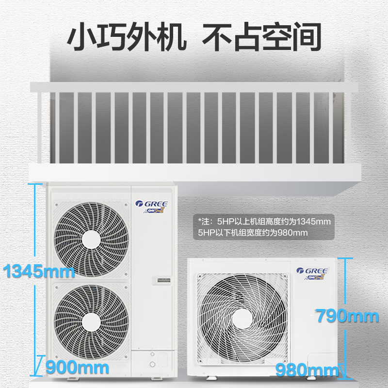 格力StarⅡ多联机大6匹一拖四家用中央空调风管机新1级变频冷暖商用WIFI低噪GMV-H160WL/H2[0元安装]