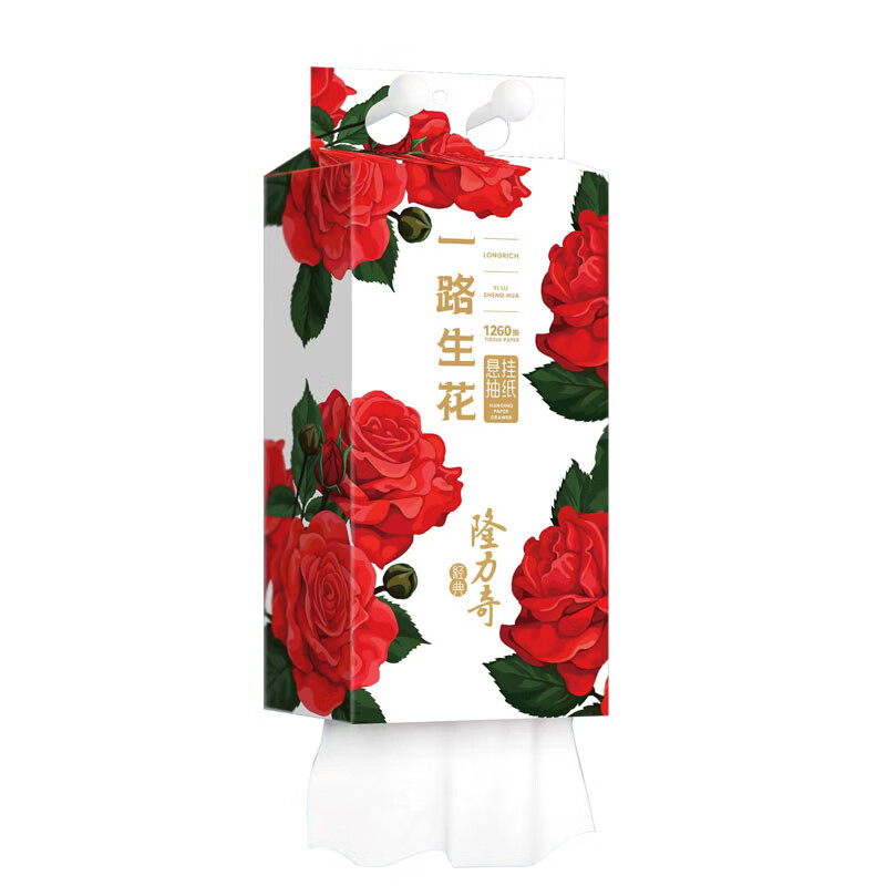 隆力奇悬挂抽面巾纸4层315抽高清大图