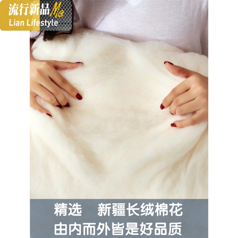 棉花床褥子垫被双人家用1.8m炕被定做棉絮床垫加厚学生宿舍单人床 三维工匠高清大图