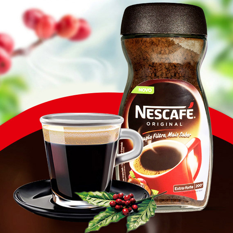 雀巢咖啡巴西版进口醇品速溶黑咖啡粉200g瓶装高清大图