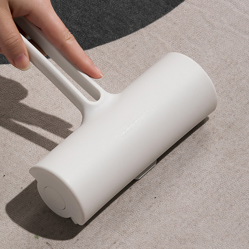 茶花粘毛器可撕式黏纸卷纸自带手柄带盖防灰防粘215004高清大图