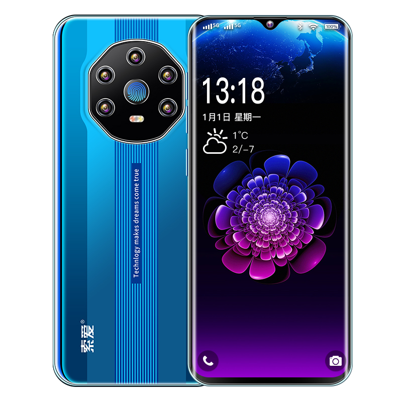 索爱M40Pro 保时捷智能手机4G全网通八核高清水滴全面屏人脸识别指纹解锁快充大字大屏学生三网通游戏手机