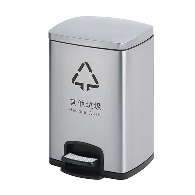 圣承启 脚踏垃圾桶 不锈钢个高清大图