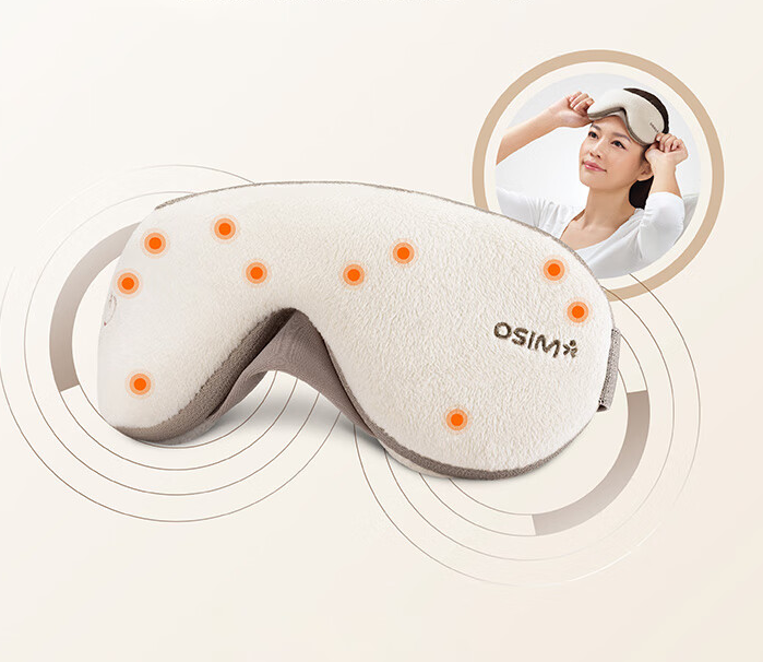 傲胜 美眼摩 眼部按摩器 OS-141护眼仪 眼罩 轻巧无线 轻柔震动按摩 学生女生母亲节高清大图