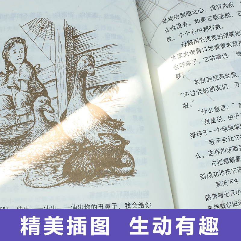 [2册]夏洛的网+亲爱的汉修先生 [正版]夏洛的网三年级小学生必读课外书四年级小学生版上海译文8-9-12岁五六年级小学