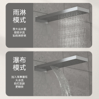 瑞尔特(R&T)T50C淋浴器热熔暗装花洒套装带侧喷吊吸顶入墙式花洒暗装花洒