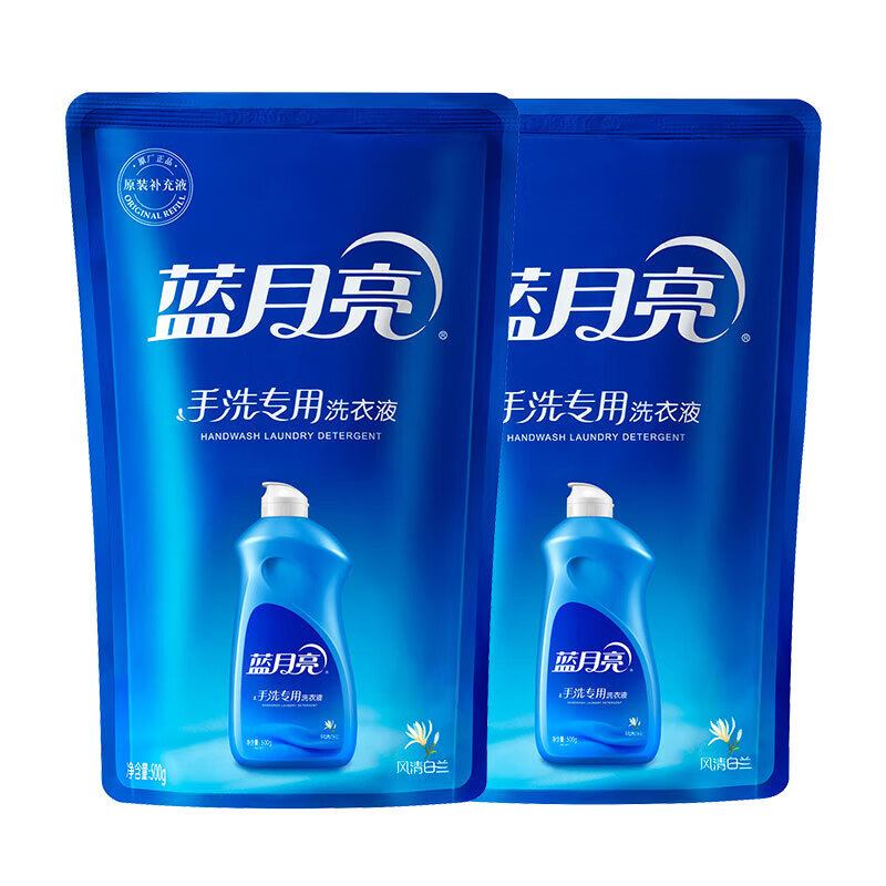 蓝月亮自然香洁净1kg*2+风清白兰预涂500g+袋装500g*2+百合清香宝宝洗衣液1kg 81000440高清大图