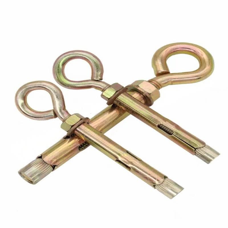 JIBIN/继彬 厂标 羊眼圈膨胀螺栓 碳钢 4.8级 镀彩锌 M8×200 个图片