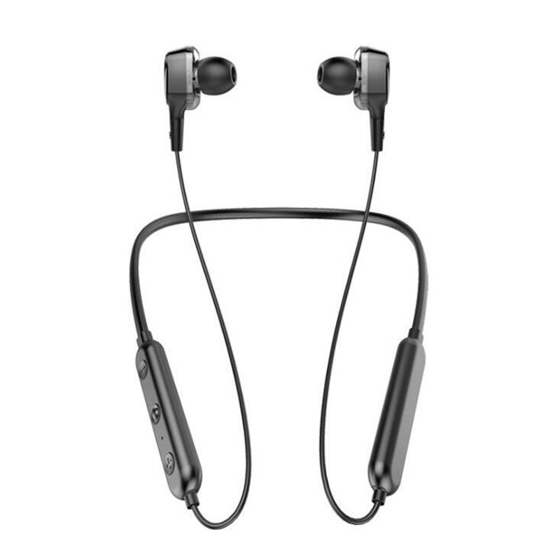 游蝶 BT入耳颈挂式双动圈立体左右声道无线蓝牙耳机5.0 一拖二狂甩不掉
