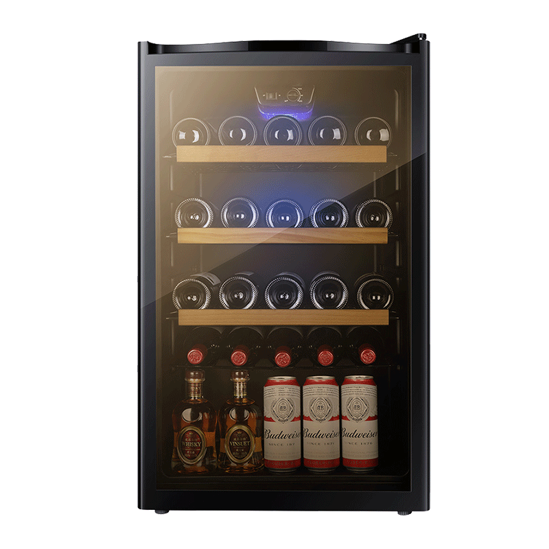 奥克斯116升家用宾馆酒店办公小型单门酒柜小电冰箱租房办公商用留样柜茶叶柜冷藏柜冰吧JC-116AD 116L
