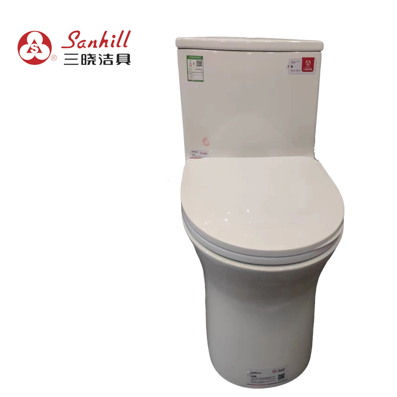 三晓超漩式连体坐便器 地排 SX-6639 个