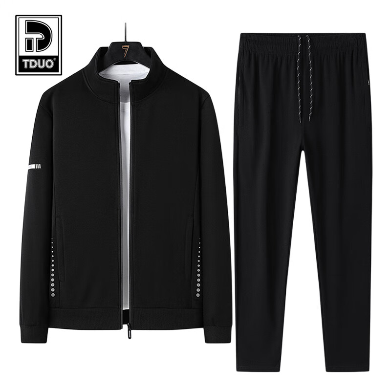 Tduo运动羽毛球服 A20 套 黑色平口 XL