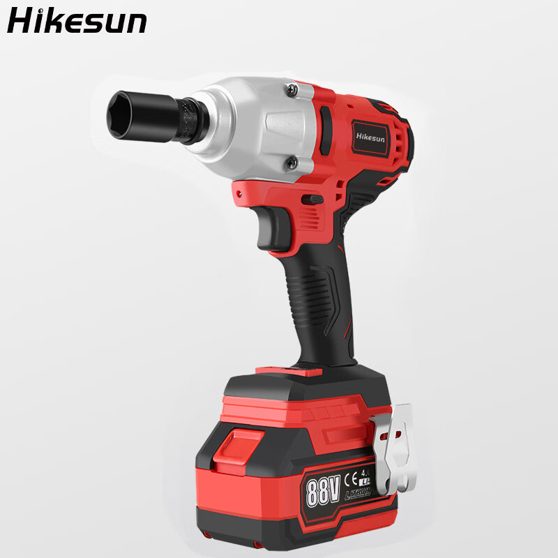 和齐顺(Hikesun) HQS-600 最大扭力:600N.M 两电一充 大扭力锂电电动扳手(计价单位:套)红黑色高清大图