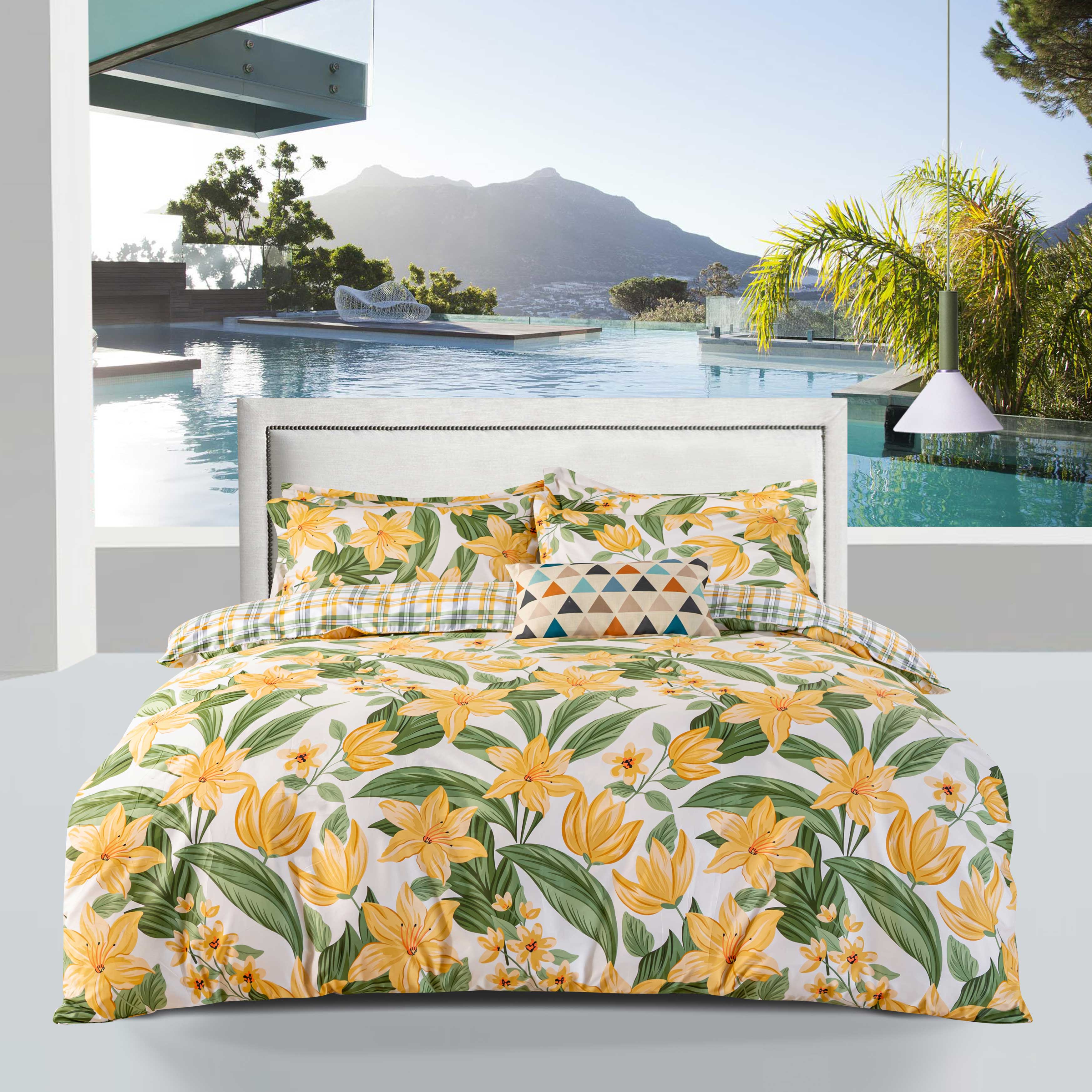 mihuabedtime米花寝饰大版印花纯棉四件套床品全棉纯棉被套床单被套