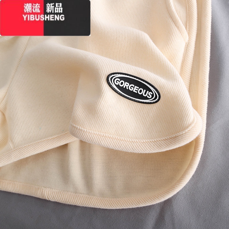 YIBUSHENG韩范显白!季舒适休闲运动短裤女宽松居家睡裤外穿大口袋短裤高清大图