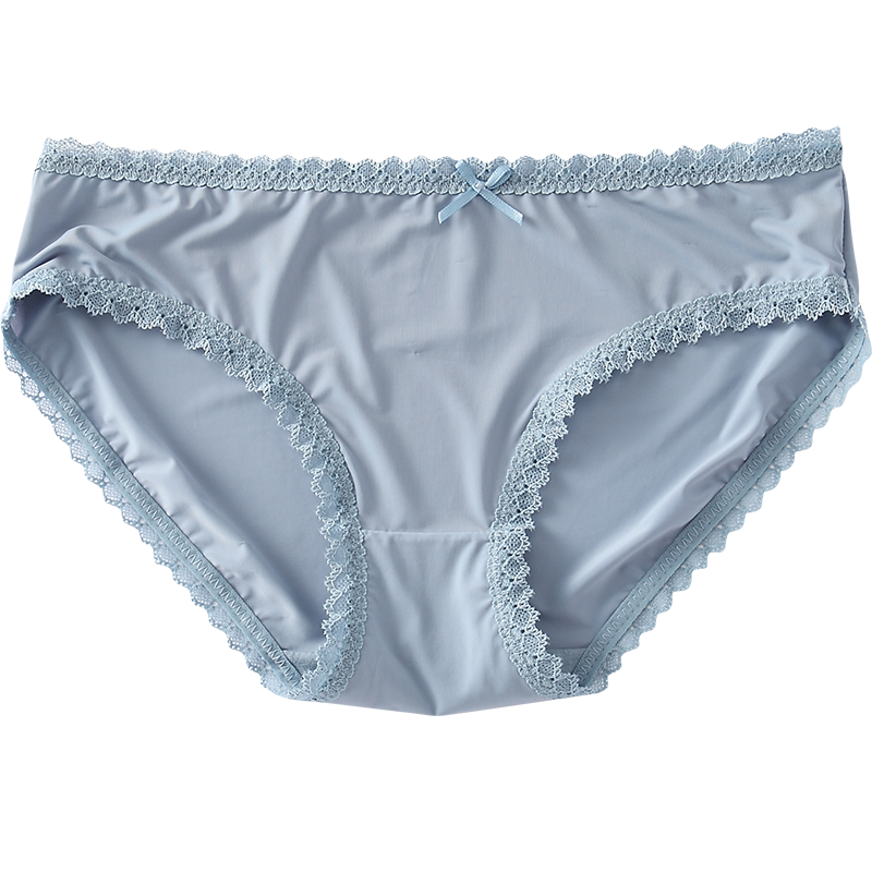 波迷娜bomina4条装内裤女无痕蕾丝边中腰锦纶质裆女士丁字裤底裤头