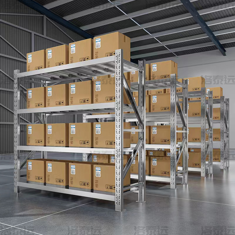 洛泰远 不锈钢货架304材质四层仓储货架 150*60*200cm/500kg副架高清大图