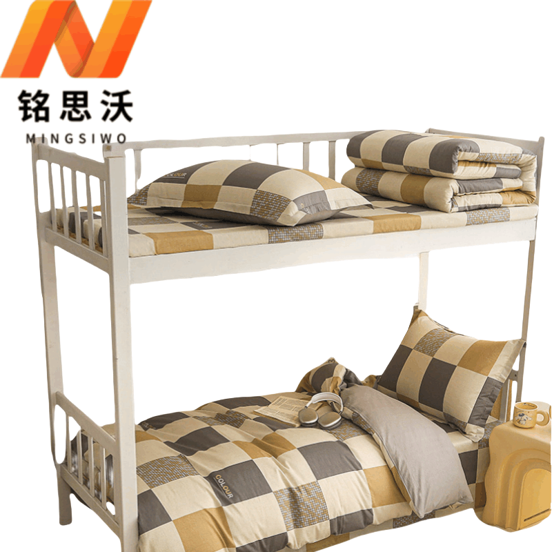 铭思沃六件套1.2*2.0米床 灰格 套图片