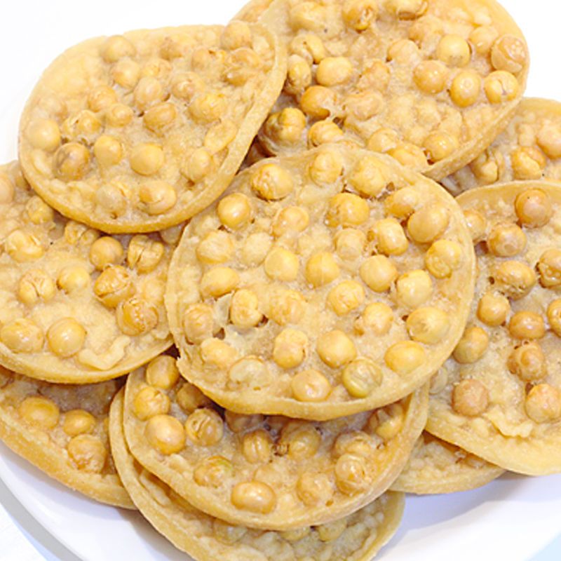 江西特产零食月亮巴花生饼豆子饼豆巴饼锅巴饼干[包装] 花生味 250g(7