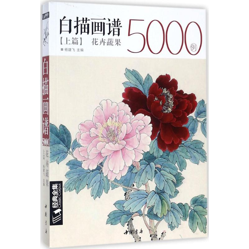 [M]白描画谱5000例上篇-9787514918137高清大图