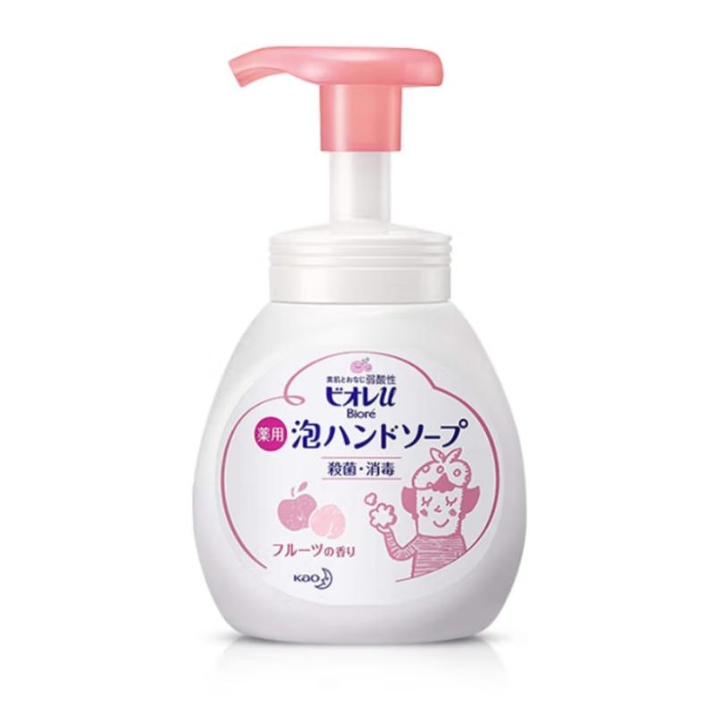 花王(KAO)进口儿童洗手液240ml 抑菌率99.9%温和泡沫洗手液 水果味高清大图