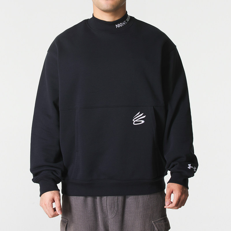 安德玛(Under Armour)男装新款运动服潮流时尚舒适透气休闲圆领卫衣套头衫6012756-014 ZP高清大图