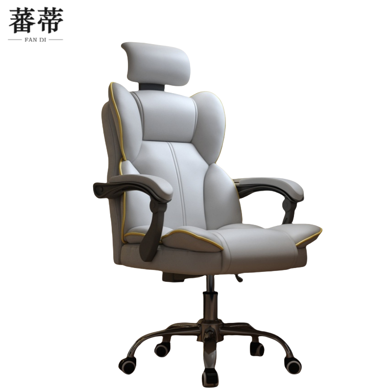 蕃蒂转椅灰色把高清大图
