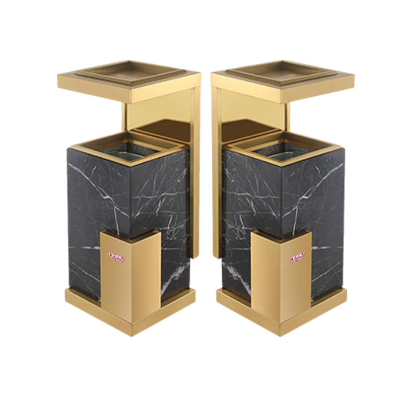 卫未来 立式烟灰桶 豪华钛金黑石 个高清大图