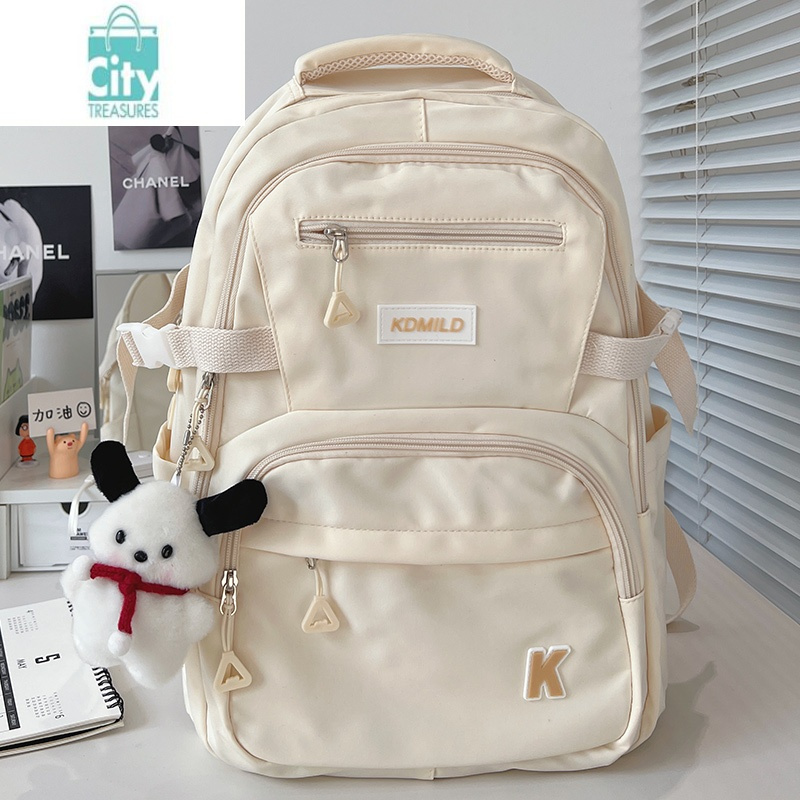 bangdou三年二班大容量书包女韩国百搭高中生大学生网红双肩包森系风