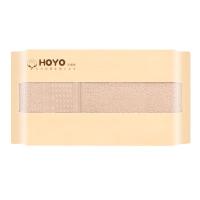 HOYO毛巾单条进口品牌吸水柔软亲 纯色速干 臻品毛巾单条装-牛皮纸装33*72cm