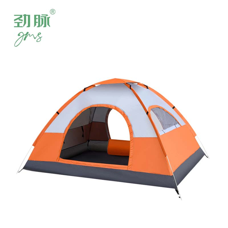 劲脉 野营防晒帐篷 橙色-200*200*135CM 顶高清大图