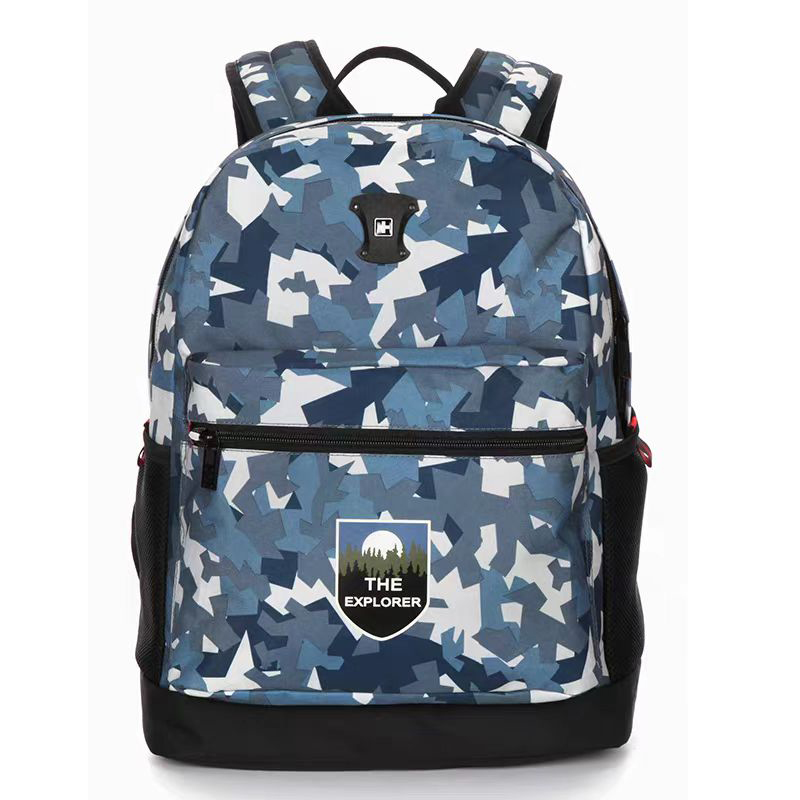 SUISSEWIN瑞士军刀经典迷彩休闲炫酷轻便多功能双肩包17810高清大图